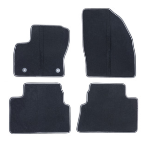 Predpražniki, vrhunski velur spredaj in zadaj, črni, za notranjost v črnem usnju